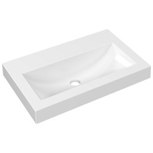 Monaco Grand Ensuite Accessible 600mm Gloss White Wall Hung Basin